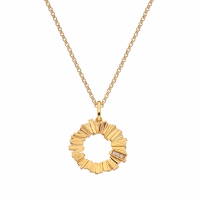Hot Diamonds x Jac Jossa Believe Gold Plated Sterling Silver Small Pendant