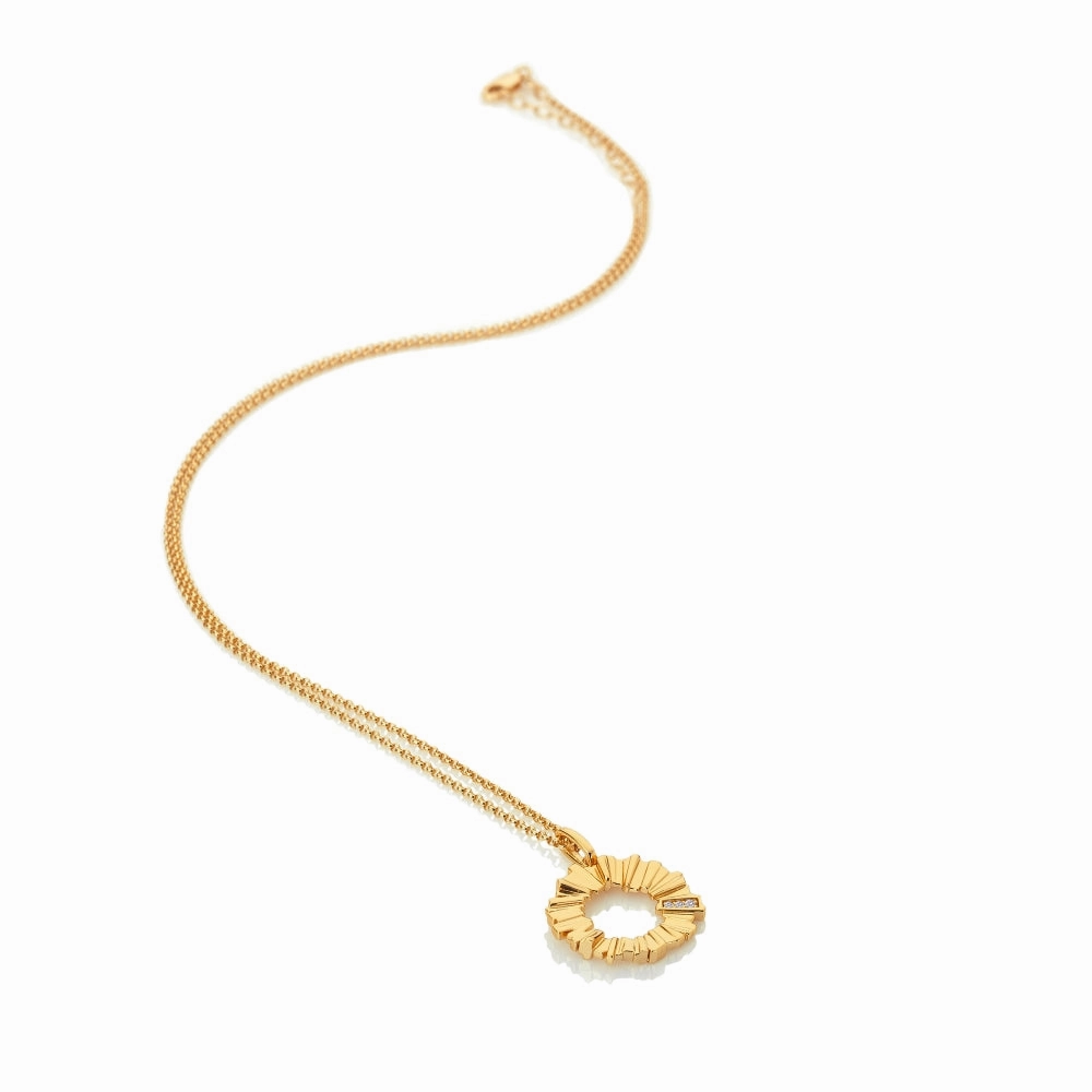 Hot Diamonds x Jac Jossa Believe Gold Plated Sterling Silver Small Pendant