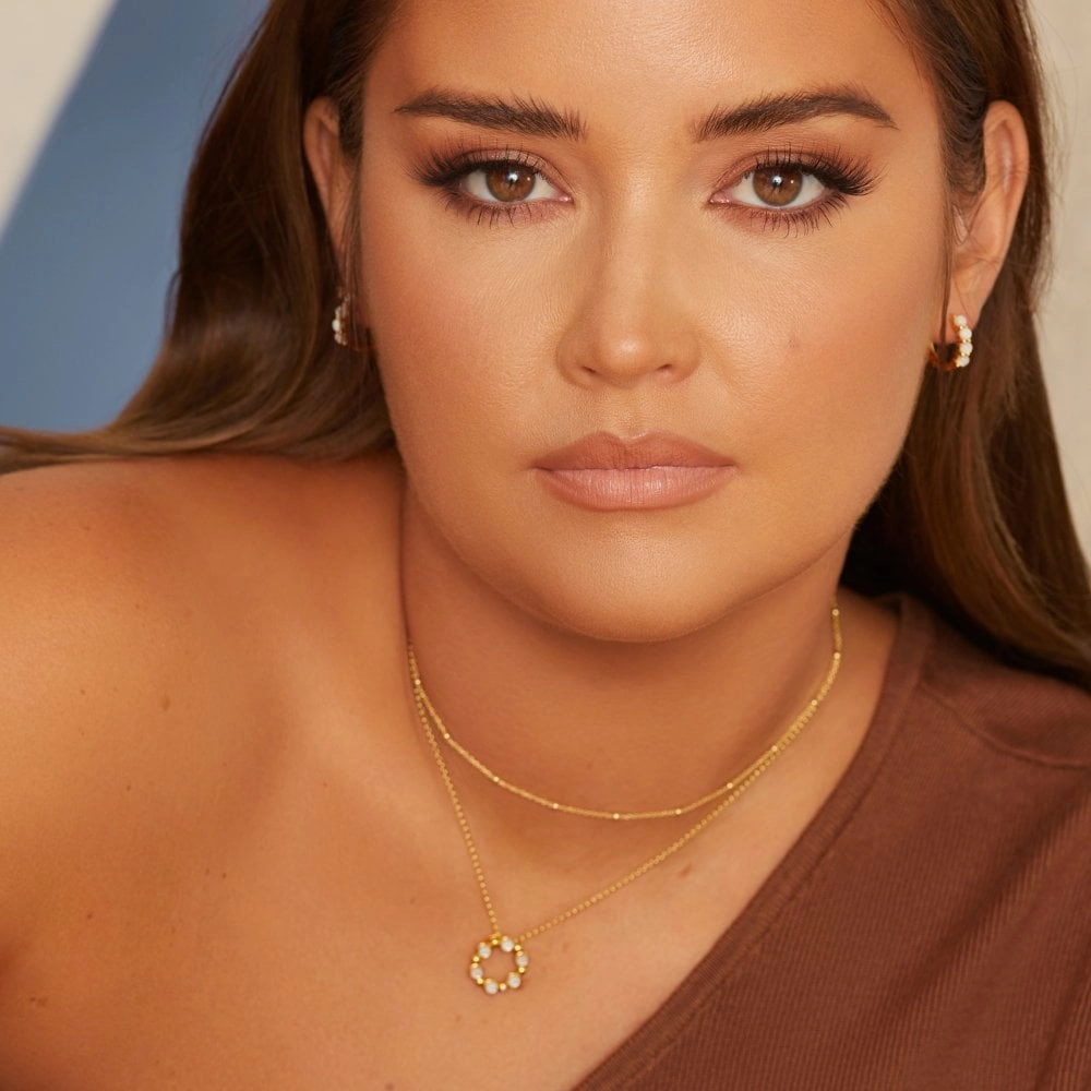 Hot Diamonds x Jac Jossa Calm Gold Plated Sterling Silver Huggies