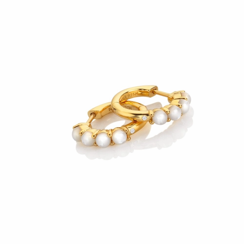 Hot Diamonds x Jac Jossa Calm Gold Plated Sterling Silver Huggies