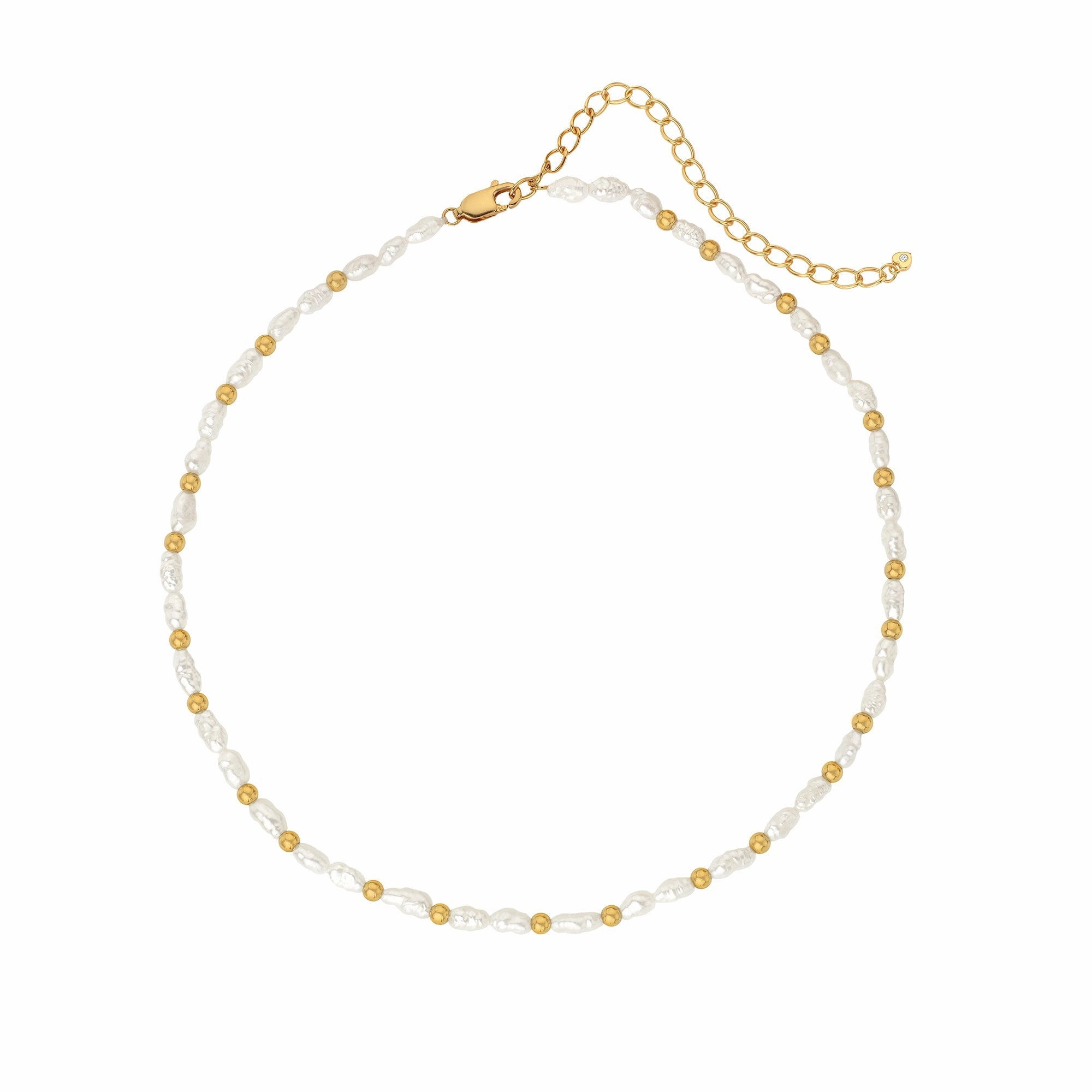 Hot Diamonds x Jac Jossa Calm Gold Plated Sterling Silver Pearl Choker