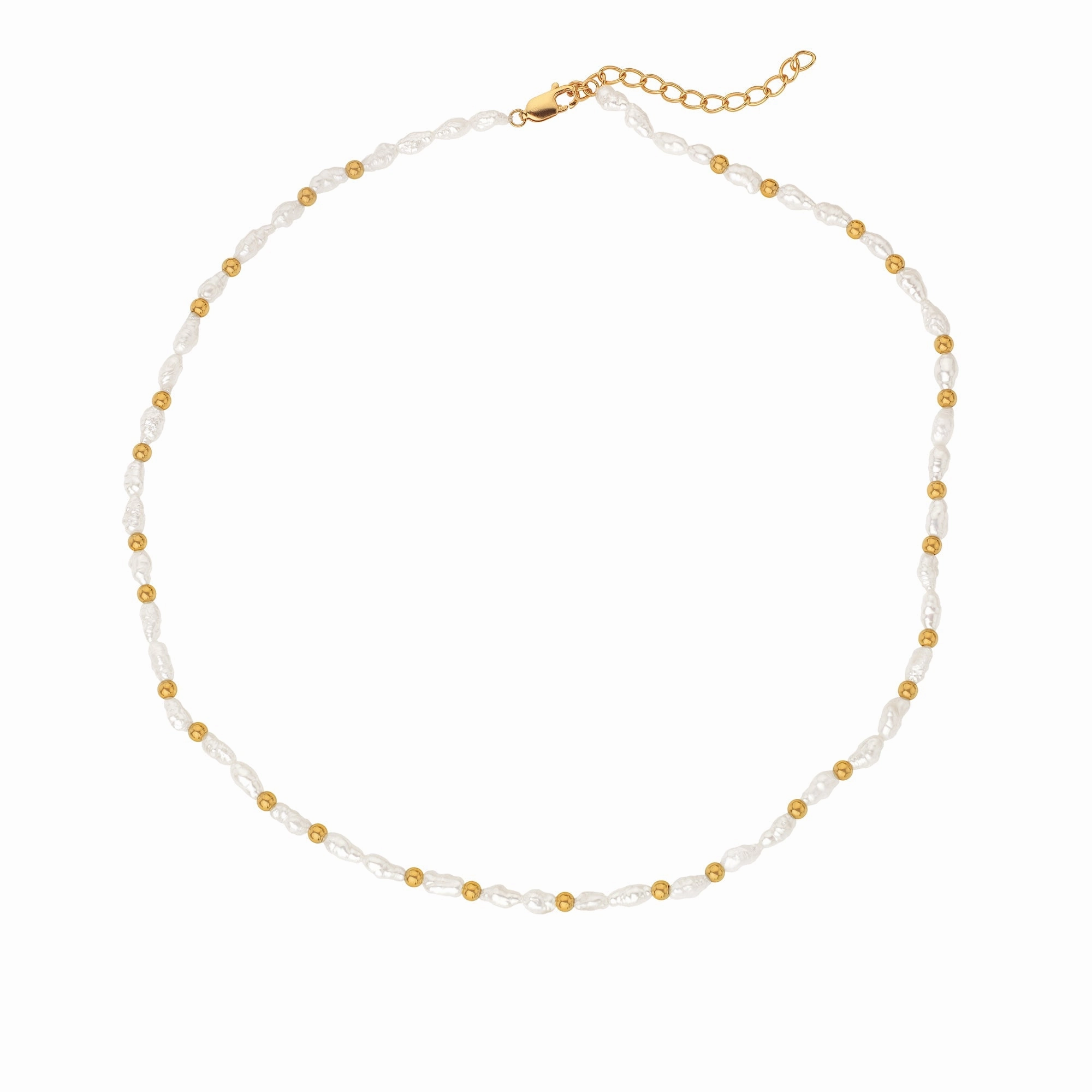 Hot Diamonds x Jac Jossa Calm Gold Plated Sterling Silver Pearl Necklace