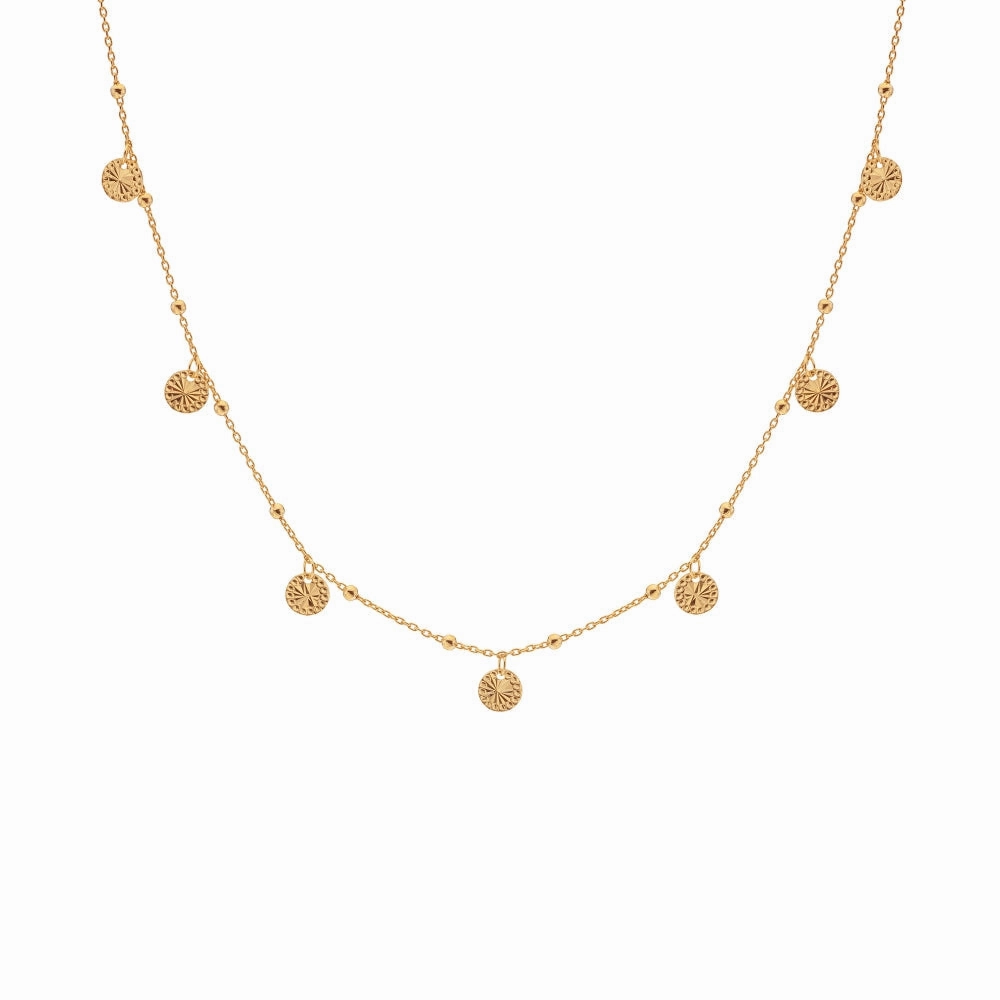 Hot Diamonds x Jac Jossa Embrace Gold Plated Sterling Silver Droplet Cable Chain Necklace 32cm