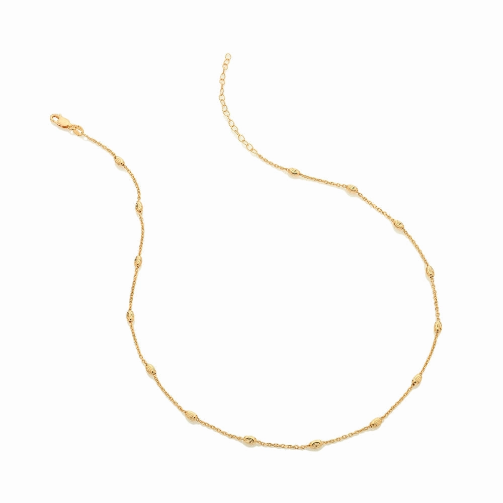Hot Diamonds x Jac Jossa Embrace Gold Plated Sterling Silver Oval Cable Chain Necklace 45 - 50cm