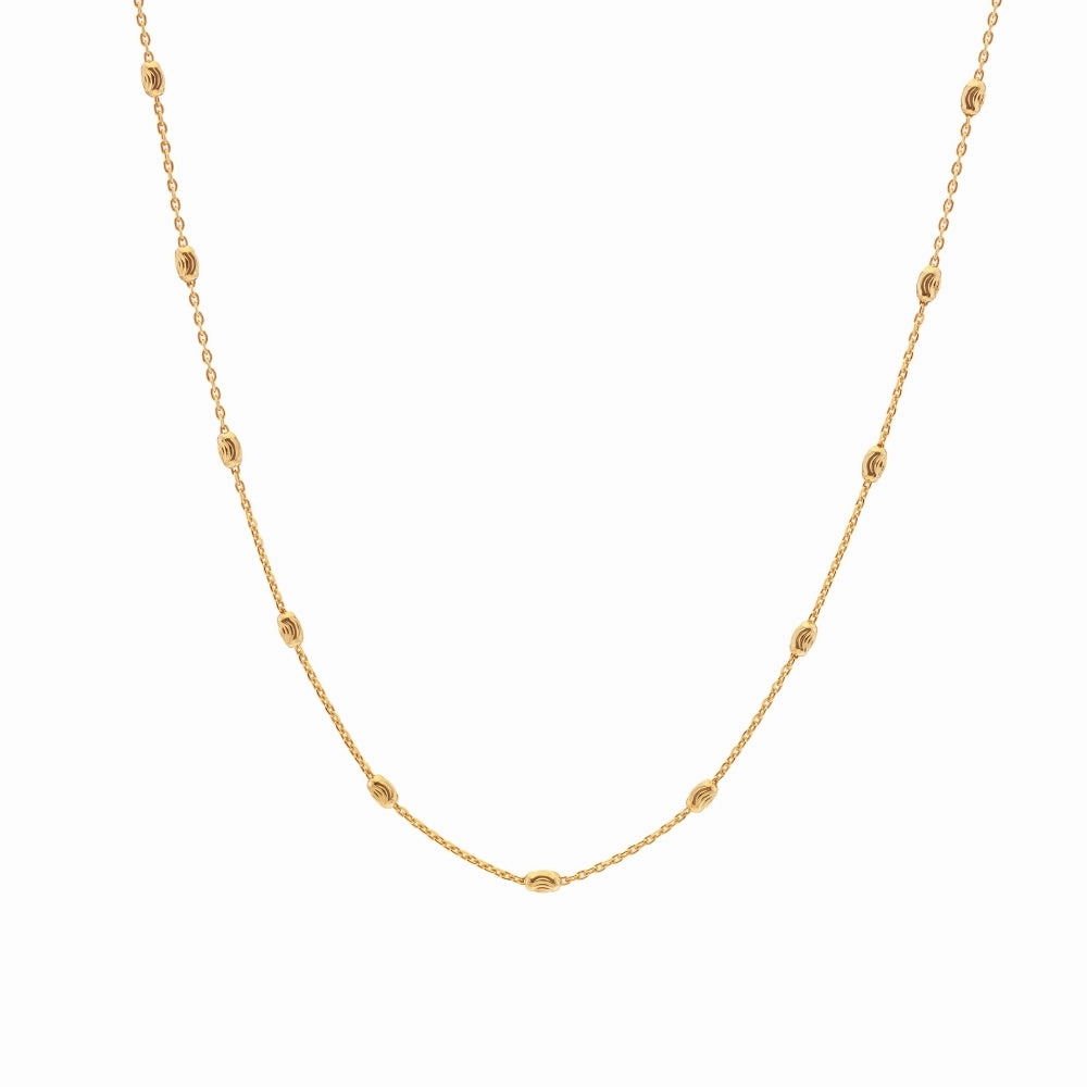 Hot Diamonds x Jac Jossa Embrace Gold Plated Sterling Silver Oval Cable Chain Necklace 45 - 50cm