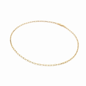 Hot Diamonds x Jac Jossa Embrace Gold Plated Sterling Silver Small Paperclip Chain 40-45cm