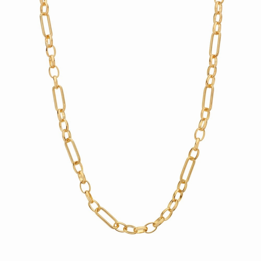 Hot Diamonds x Jac Jossa Embrace Gold Plated Sterling Silver Statement Chain 45cm