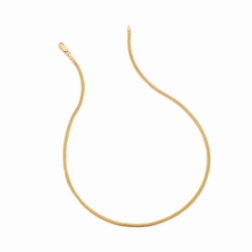 Hot Diamonds x Jac Jossa Embrace Oval Snake Chain Necklace 40 - 45cm