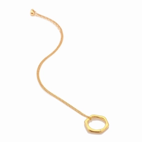 Hot Diamonds x Jac Jossa Fluid Gold Plated Sterling Silver Pendant