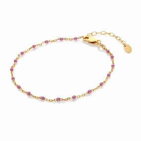 Hot Diamonds x Jac Jossa Gold Plated Sterling Silver Ocean Lilac Bracelet