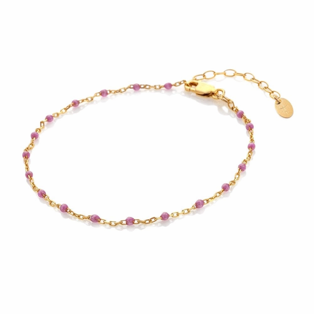 Hot Diamonds x Jac Jossa Gold Plated Sterling Silver Ocean Lilac Bracelet