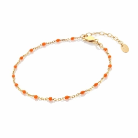 Hot Diamonds x Jac Jossa Gold Plated Sterling Silver Ocean Orange Bracelet