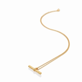 Hot Diamonds x Jac Jossa Hope Gold Plated Sterling Silver Bar Pendant