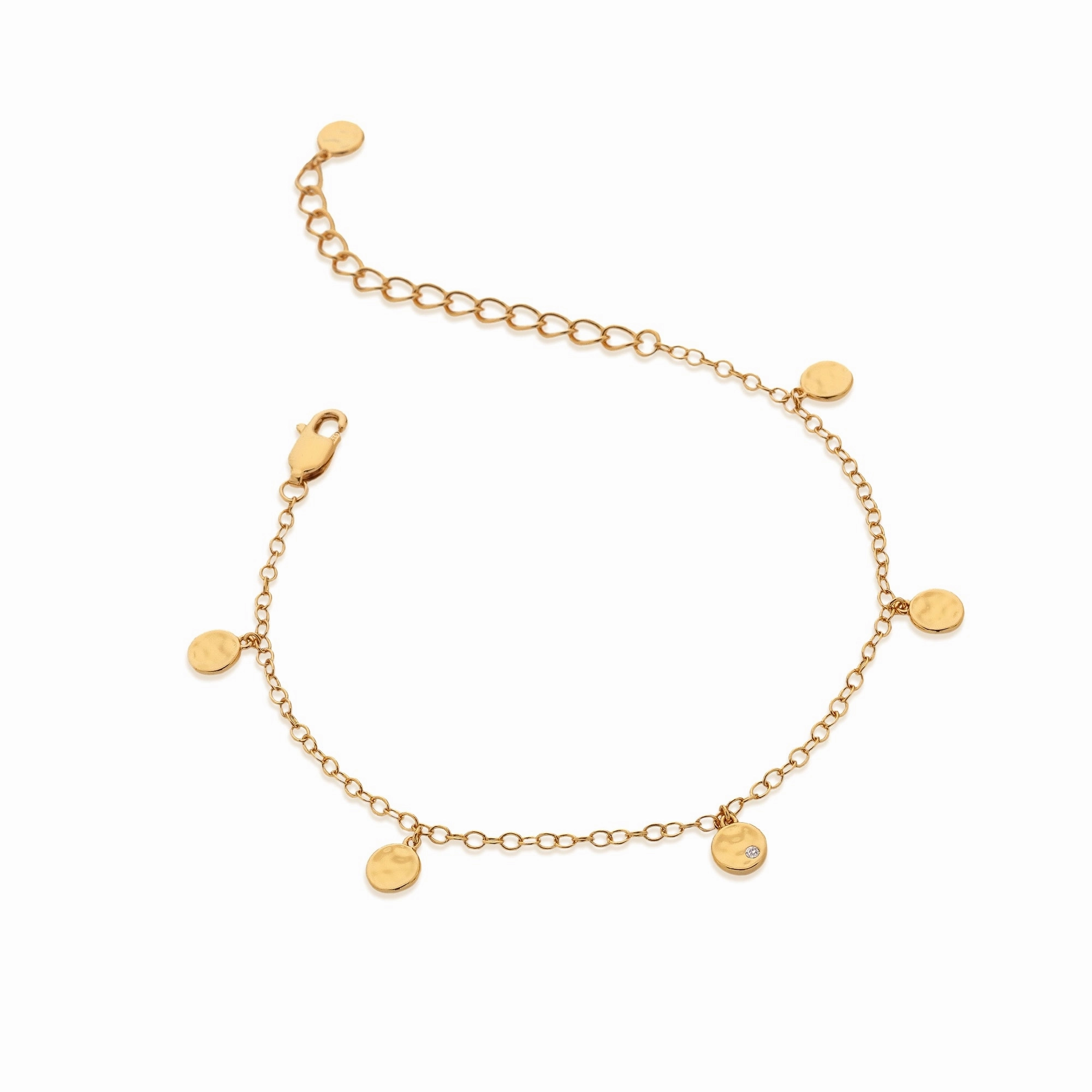Hot Diamonds x Jac Jossa Lunar Gold Plated Sterling Silver Bracelet