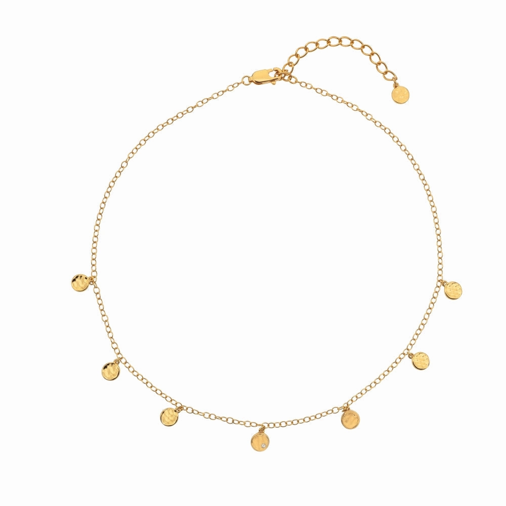 Hot Diamonds x Jac Jossa Lunar Gold Plated Sterling Silver Choker Necklace