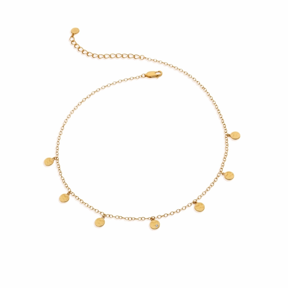 Hot Diamonds x Jac Jossa Lunar Gold Plated Sterling Silver Choker Necklace
