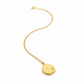 Hot Diamonds x Jac Jossa Lunar Gold Plated Sterling Silver Large Locket