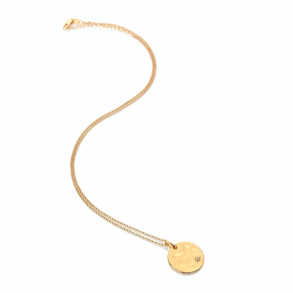 Hot Diamonds x Jac Jossa Lunar Gold Plated Sterling Silver Large Pendant