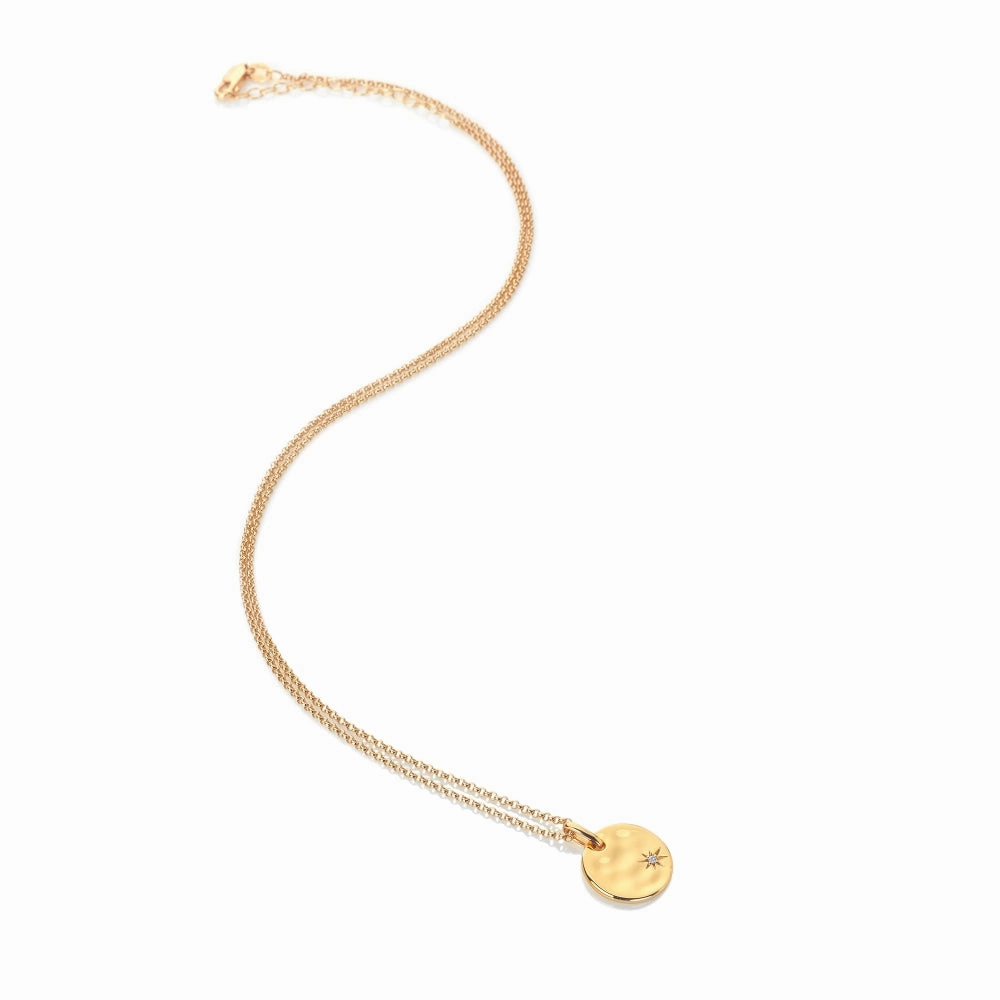 Hot Diamonds x Jac Jossa Lunar Gold Plated Sterling Silver Pendant