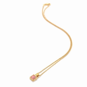Hot Diamonds x Jac Jossa Restore Gold Plated Sterling Silver Rhodochrosite Pendant