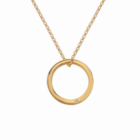 Hot Diamonds x Jac Jossa Soul Gold Plated Sterling Silver Pendant