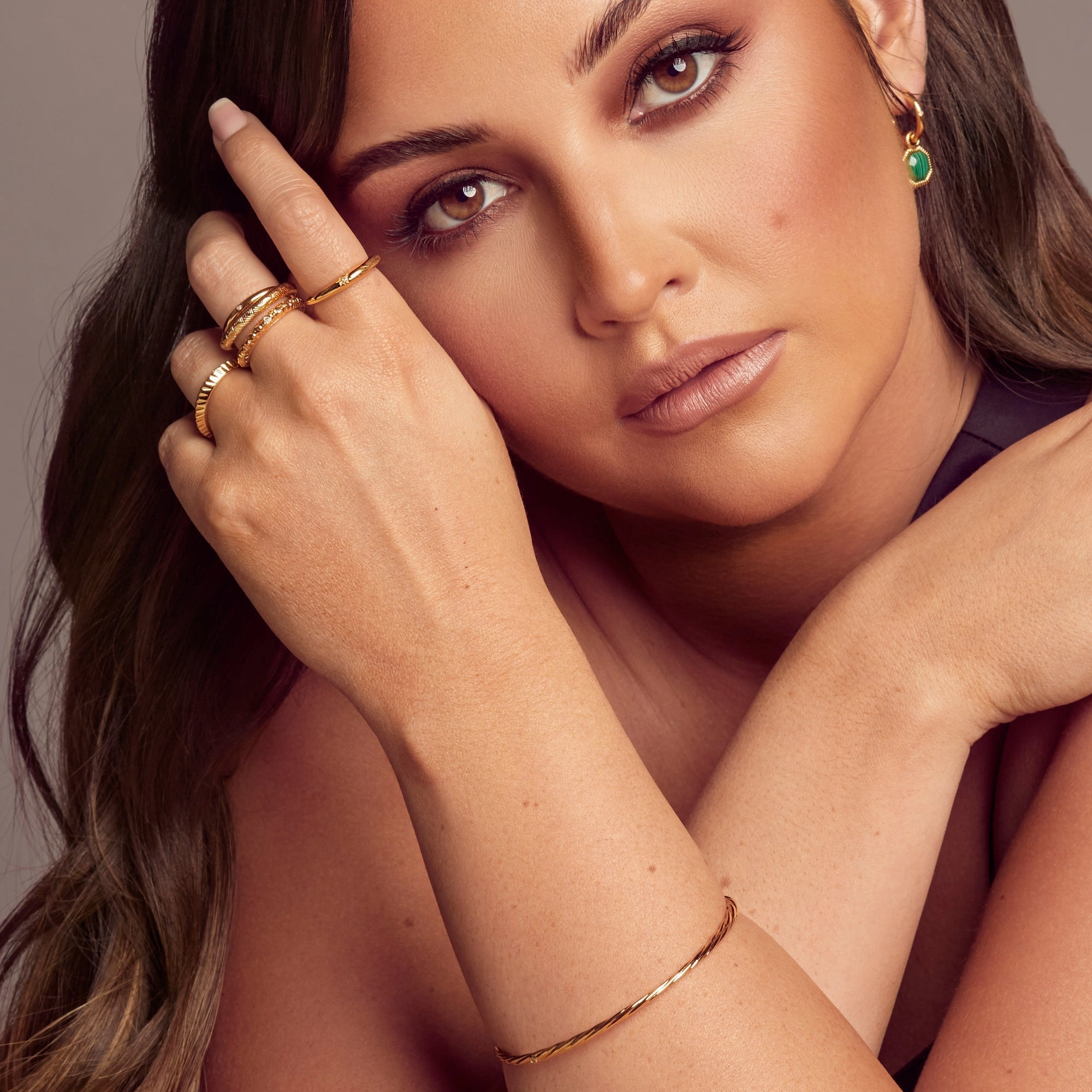 Hot Diamonds x Jac Jossa Soul Gold Plated Sterling Silver Ring