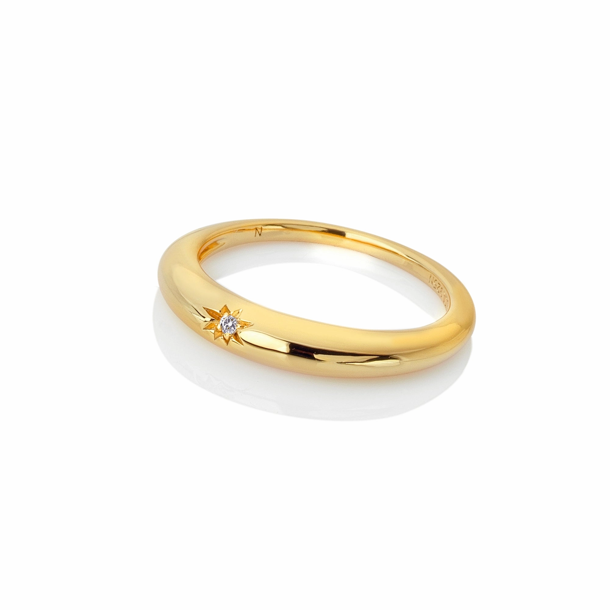 Hot Diamonds x Jac Jossa Soul Gold Plated Sterling Silver Ring
