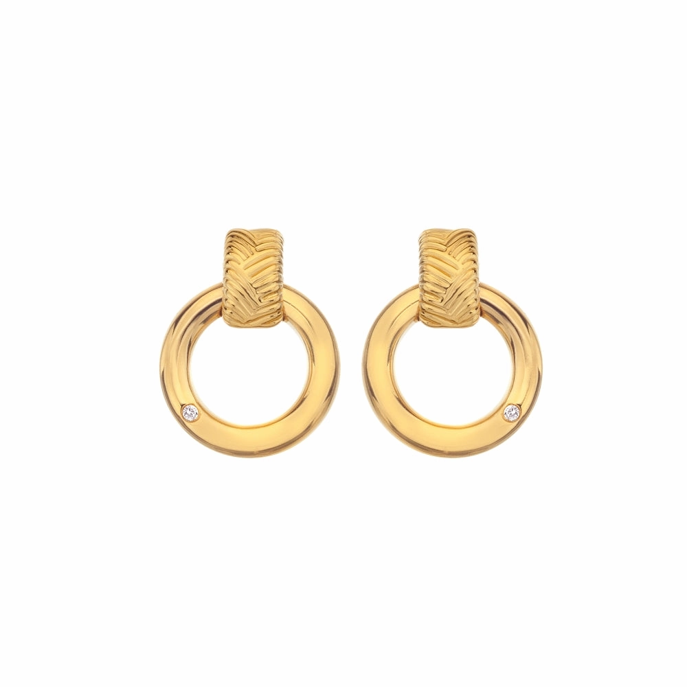 Hot Diamonds x Jac Jossa Spirit Gold Plated Sterling Silver Earrings