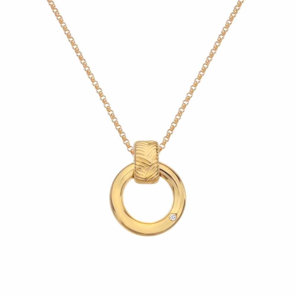 Hot Diamonds x Jac Jossa Spirit Gold Plated Sterling Silver Pendant