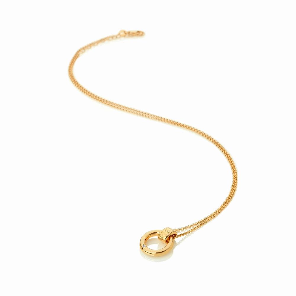 Hot Diamonds x Jac Jossa Spirit Gold Plated Sterling Silver Pendant