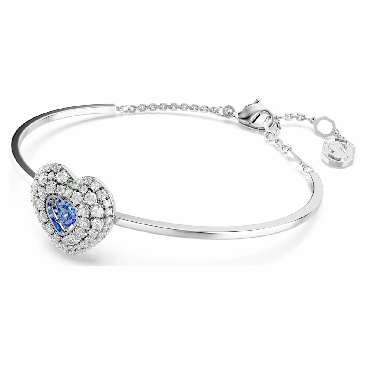 Hyperbola Blue Heart Bangle