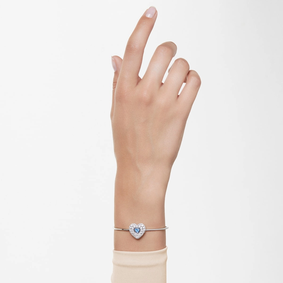 Hyperbola Blue Heart Bangle