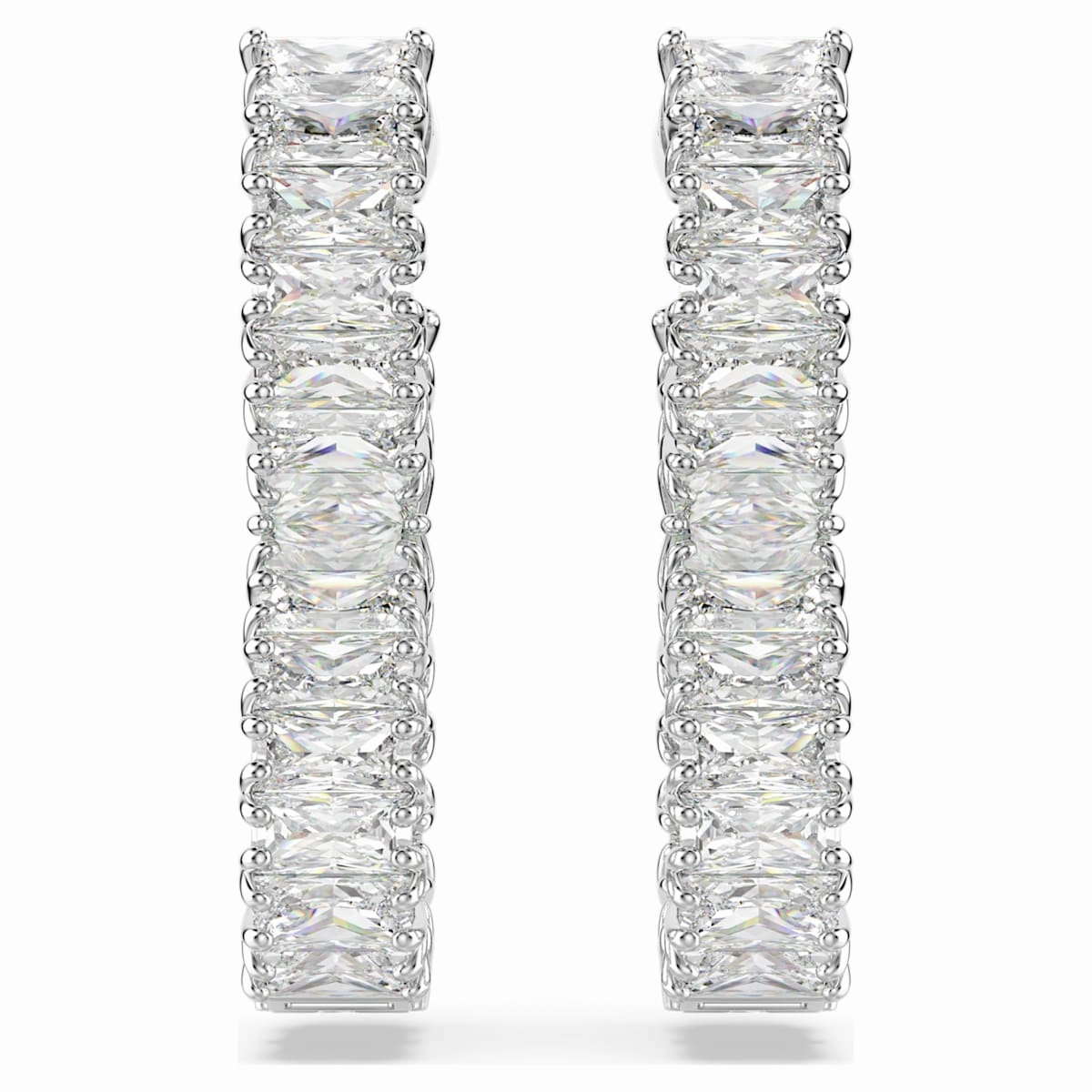 Hyperbola Silver Infinity Hoop Earrings