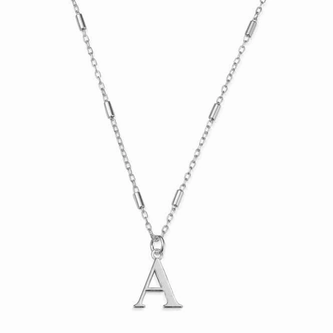 Iconic Initial A Silver Necklace SNCC4040A