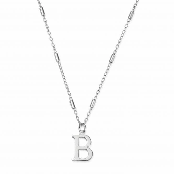 Iconic Initial B Silver Necklace SNCC4040B