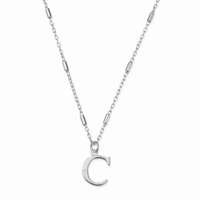 Iconic Initial C Silver Necklace SNCC4040C
