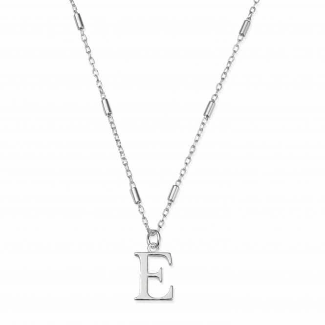 Iconic Initial E Silver Necklace SNCC4040E