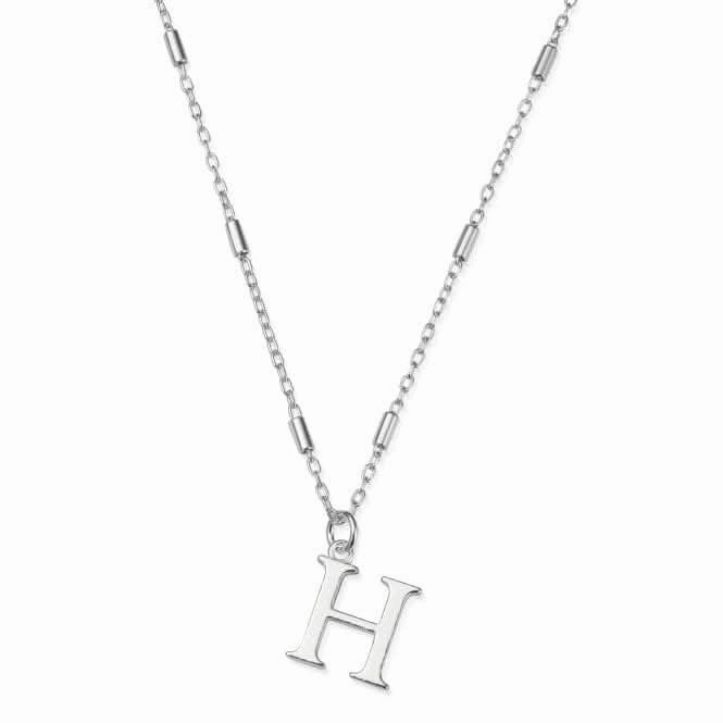 Iconic Initial H Silver Necklace SNCC4040H