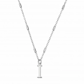 Iconic Initial I Silver Necklace SNCC4040I