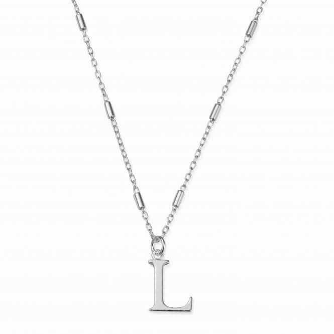 Iconic Initial L Silver Necklace SNCC4040L