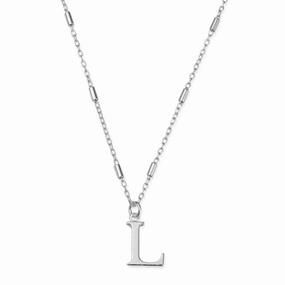 Iconic Initial L Silver Necklace SNCC4040L