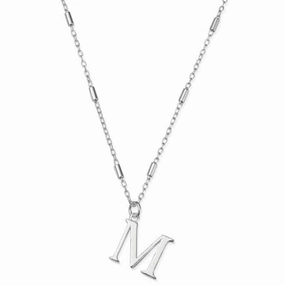 Iconic Initial M Silver Necklace SNCC4040M