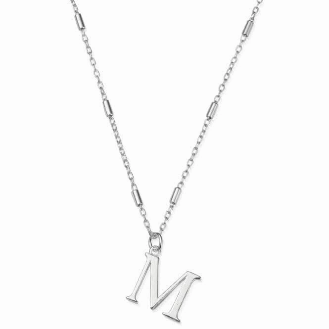Iconic Initial M Silver Necklace SNCC4040M