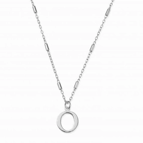Iconic Initial O Silver Necklace SNCC4040O