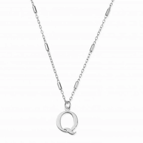 Iconic Initial Q Silver Necklace SNCC4040Q