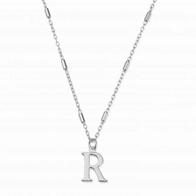 Iconic Initial R Silver Necklace SNCC4040R