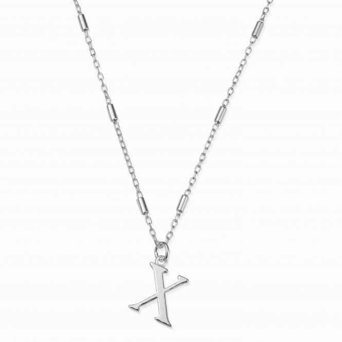 Iconic Initial X Silver Necklace SNCC4040X