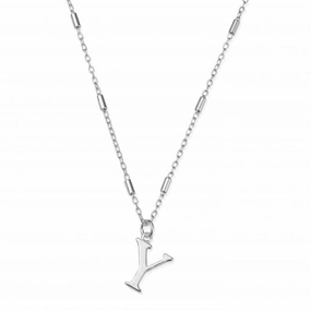 Iconic Initial Y Silver Necklace SNCC4040Y