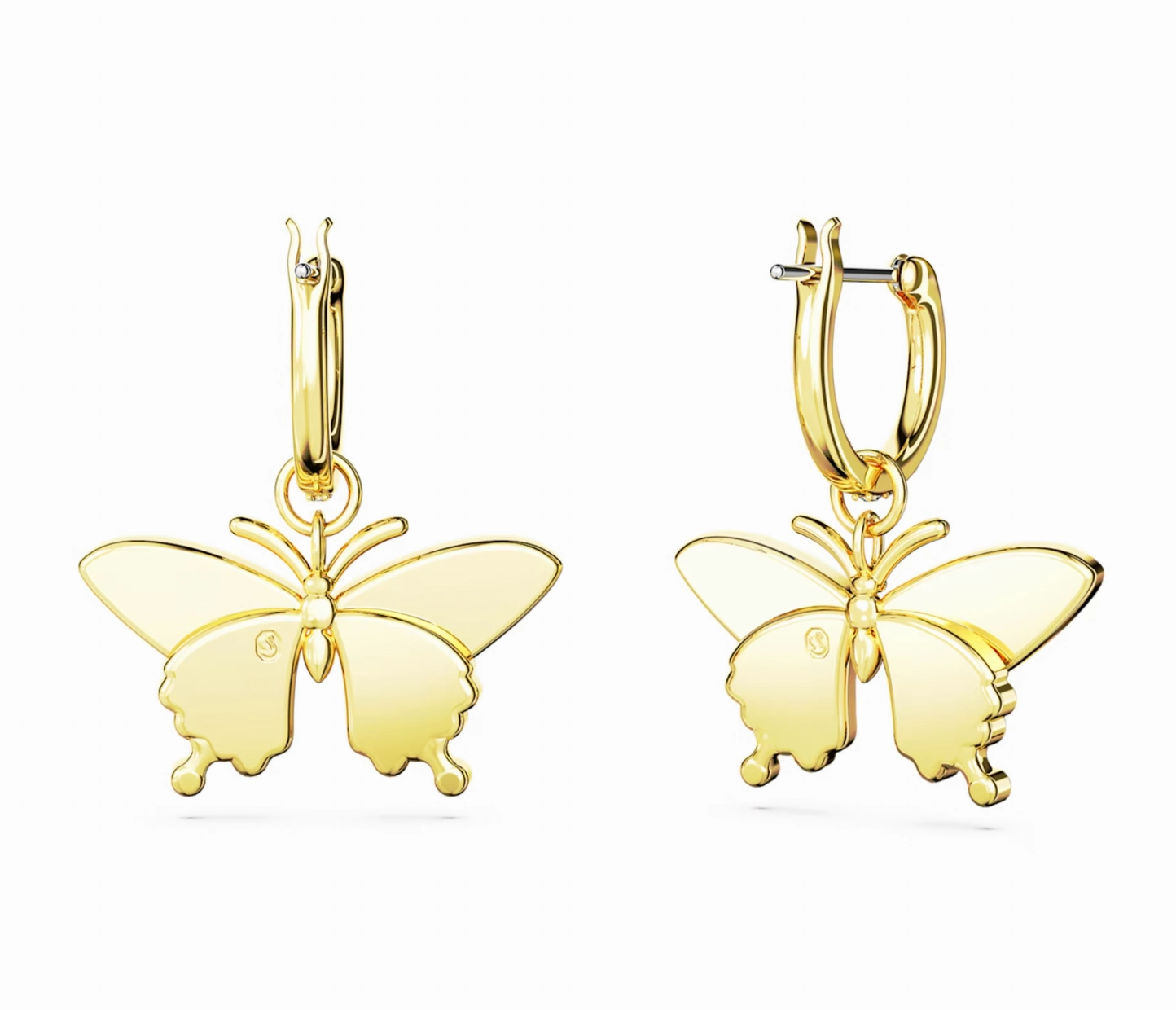 Idyllia Drop Gold Butterfly Earrings