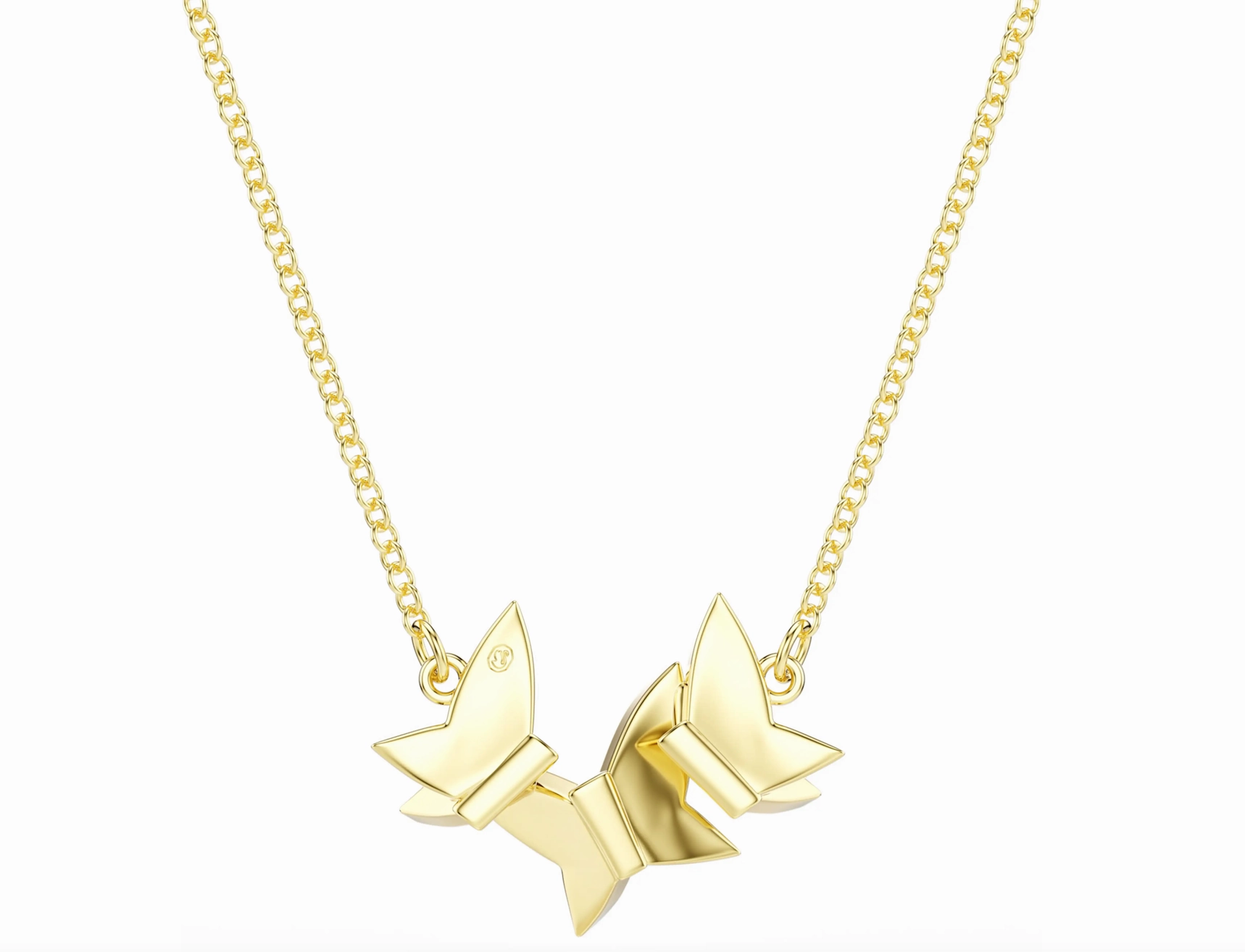 Idyllia Lilia: White Butterfly Gold Necklace